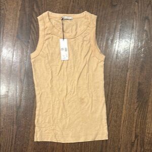 Women's Tan Sleeveless Top